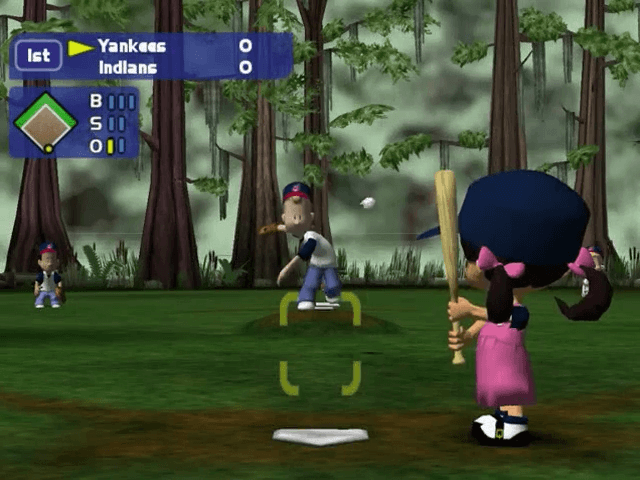 Backyard Baseball back cover for Gamecube